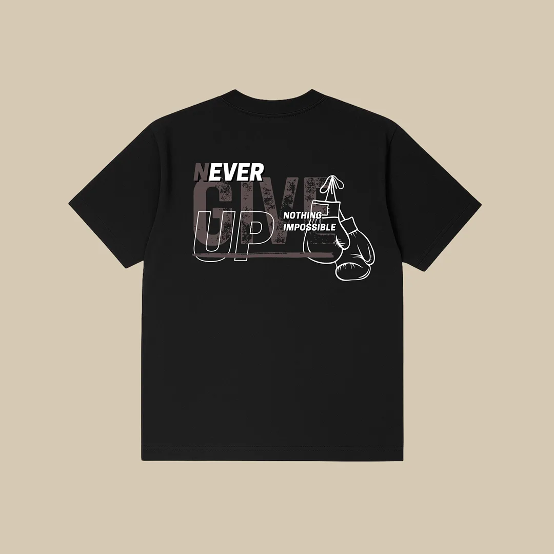 T-Shirt Oversized Never Give Up